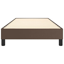 Acheter vidaXL Cadre de lit sans matelas marron 90x190 cm similicuir