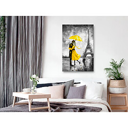 Artgeist Tableau - Paris Fog (1 Part) Vertical Yellow [20x30]