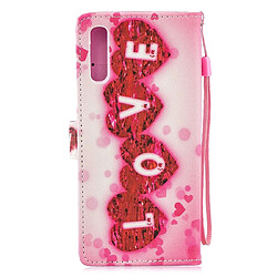 Avis Wewoo Housse Coque Etui à rabat horizontal Love Pattern pour Galaxy A70avec porte-cartes et