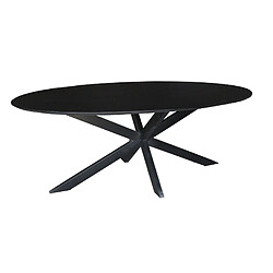 Acheter Moloo URBAN-Table à manger ovale 10/12 personnes L240, Spider et Acacia noir