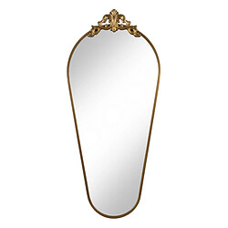 BigBuy Home Miroir mural Doré 59,5 x 3,2 x 132,5 cm