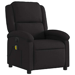 Avis Maison Chic Fauteuil Relax pour salon, Fauteuil de massage inclinable électrique Noir Tissu -GKD26634