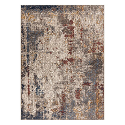 RUGSX Tapis NAIN Ornement vintage 7700 51922 beige bleu foncé terre cuite 120x170 cm