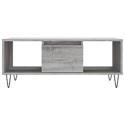 Acheter vidaXL Table basse Sonoma gris 90x50x36,5 cm Bois d'ingénierie