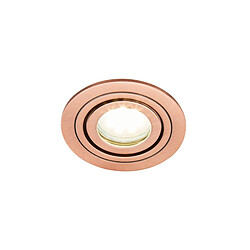 Lumière Downlight Encastrable Rond Inclinable Cuivre Brossé IP44