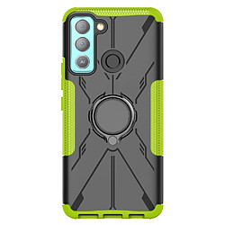 Coque en TPU anti-rayures avec béquille pour votre Tecno Pop 5 LTE 4G - vert