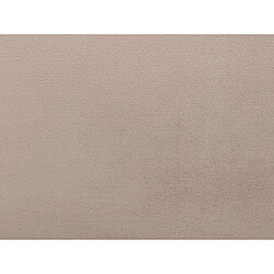 Vente-Unique Lit coquillage 140 x 190 cm - Velours - Beige - LIVAYA pas cher