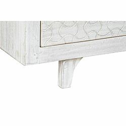 Commode DKD Home Decor Blanc Multicouleur Métal Bois de manguier Indien 30 x 40 cm 112 x 35 x 75 cm