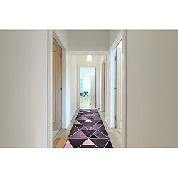 Avis RUGSX TAPIS DE COULOIR antidérapant TRIANGLES la gomme violet 57 cm 57x130 cm