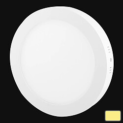 Wewoo Dalle LED blanc Voyant rond chaud de 18W LED, flux lumineux: 1480lm, diamètre: 22.5cm