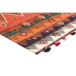 Vidal Tapis de laine 213x144 rouge Jajim pas cher