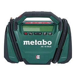 Metabo AK 18 Multi Compresseur à batterie 18 V 11 bar Solo ( 600794850 ) - sans batterie, sans chargeur