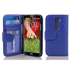 Cadorabo Coque LG G2 Etui en Bleu