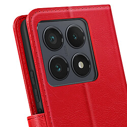 Acheter Mayaxess Étui pour Xiaomi 14T Pro Portefeuille avec Dragonne Rouge