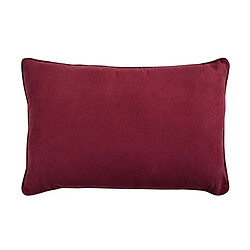 Thedecofactory SUEDEN - Coussin en suédine rouge bourgogne 60x40