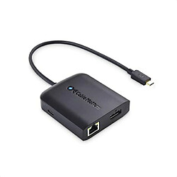 V7 BLACK USB C ADAPTERUSB C TO 2X