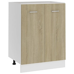 vidaXL Armoire de plancher Chêne sonoma 60x46x81,5cm Bois d’ingénierie