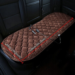 Wewoo Housse de coussin chauffant pour siège de voiture arrière 12V chauffée en hiver café