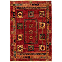 Vidal Tapis de laine 220x149 rouge Kashkuli