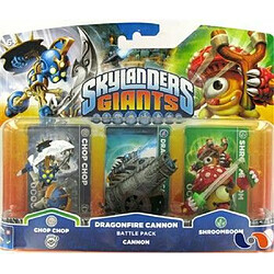 Activision Figurine Skylanders : Giants - Chop Chop + Shroom Boom + Dragonfire Cannon pas cher