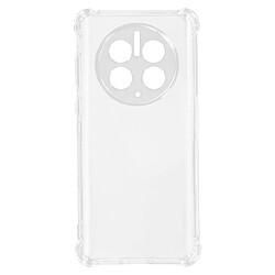 Avizar Coque pour Huawei Mate 50 Proo Silicone Coins Renforcés Antichoc Transparent