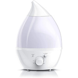 Pritech humidificateur à ultrasons de 1,5L blanc