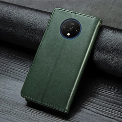 Acheter Wewoo Housse Coque Pour One Plus 7T Étui en cuir de couleur unie rétro avec boucle de protection téléphone portable cadre photo et fente carte et fonction de support et porte-monnaie Vert