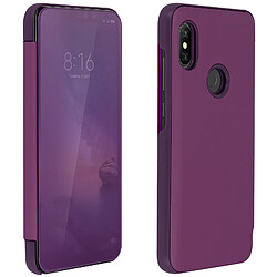 Avis Avizar Housse Xiaomi Redmi Note 6 Pro Étui Miroir Clapet translucide Stand Vidéo Violet