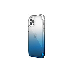 Raptic Coque pour iPhone 12 / 12 Pro AIR GRADIENT Légère et Anti-jaunissement Bleu