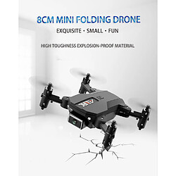 Universal F10 Mini Drone 4K HD Caméra WiFi FPV Barométrique Haute Pliable Quadcopter RC DRON Toys | RC Quadcopter(Le noir)