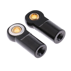 Avis 10 pièces m3 tête de boule en métal support de rotule pour 1/10 rc voiture noir