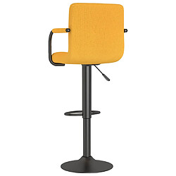 Acheter vidaXL Tabouret de bar Jaune moutarde Tissu