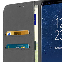 Acheter Avizar Housse Samsung Galaxy S8 Clapet Portefeuille Fonction Support Vidéo gris