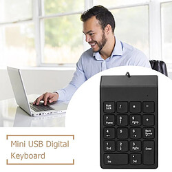 Avis Universal Clavier numérique USB filaire, mini clavier numérique, clavier numérique, ordinateur portable 18 pouces iMac/Mac Pro//Air/Pro(Le noir)