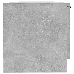 Acheter vidaXL Meuble TV Gris béton 102x35x36,5 cm Bois d'ingénierie