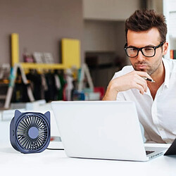 Avis Ventilateur de bureau USB HAPAW, mini ventilateur de bureau portable 3 Vitesses Ventilateur USB à Rotation de 360° pour la maison