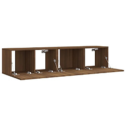 Avis vidaXL Ensemble de meubles TV 2 pcs Chêne marron Bois d'ingénierie