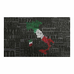 Paris Prix Papier Peint Text Map of Italy 270x450cm