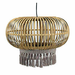 Suspension DKD Home Decor Marron 50 W Frange Urbaine 220 V 44 x 44 x 32 cm