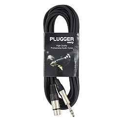 Câble XLR femelle - Jack mâle stéréo 6m Easy Plugger