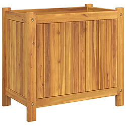 Acheter vidaXL Jardinière avec doublure 54x31x50 cm bois massif d'acacia