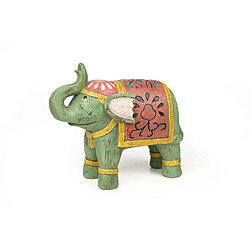 Figurine Décorative Romimex Multicouleur Résine Eléphant 11 x 23 x 25 cm