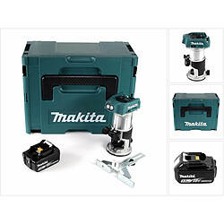 Makita DRT 50 F1J Fraiseuse multifonctionnelle sans fil 18V + 1x Batterie 3,0 Ah + Makpac 3 - sans chargeur