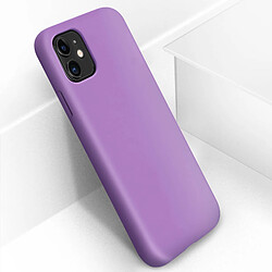 Avizar Coque iPhone 11 Silicone Semi-rigide Mat Finition Soft Touch Violet