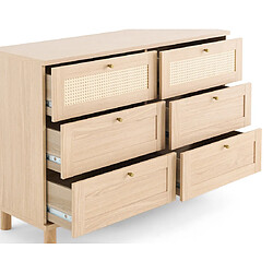 Avis Bestmobilier Sliven - commode - bois et cannage