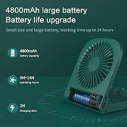 Acheter Universal Ventilateur de bureau portable USB avec banque d'alimentation 4800mAh 180 ° réglable de bureau mini fan pour gadget de bureau Home | Fan