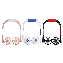 Avis (Noir) Ventilateur de Cou Suspendu de Sport Rotatif à 3 Vitesses 360 Ventilateur de Table Portable Rechargeable USB