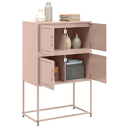 Acheter vidaXL Buffet rose 68,5x38,5x107 cm acier