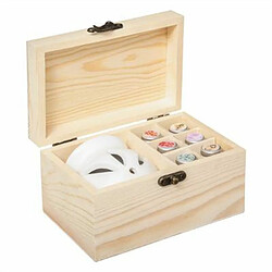 Coffret Senteur Parfumé 10 Pièces Bois 15cm Beige