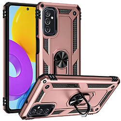 Coque en TPU anti-rayures avec béquille or rose pour votre Samsung Galaxy M52 5G